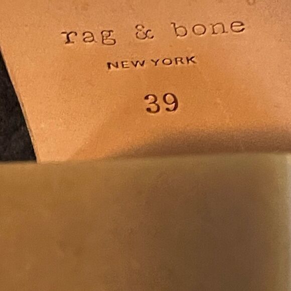 Rag & Bone Newbury Nubuck Ankle Boot, Slate 39 - Picture 6 of 10